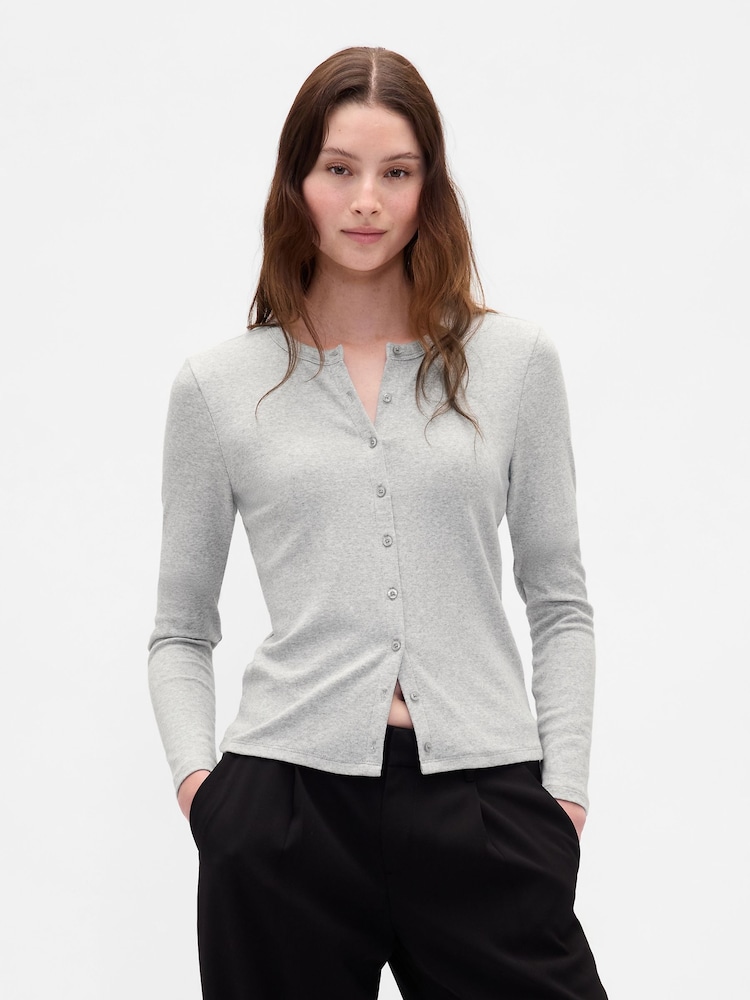 Grå - Gap Modern Rund hals Cardigans - Bilde 1 av 4