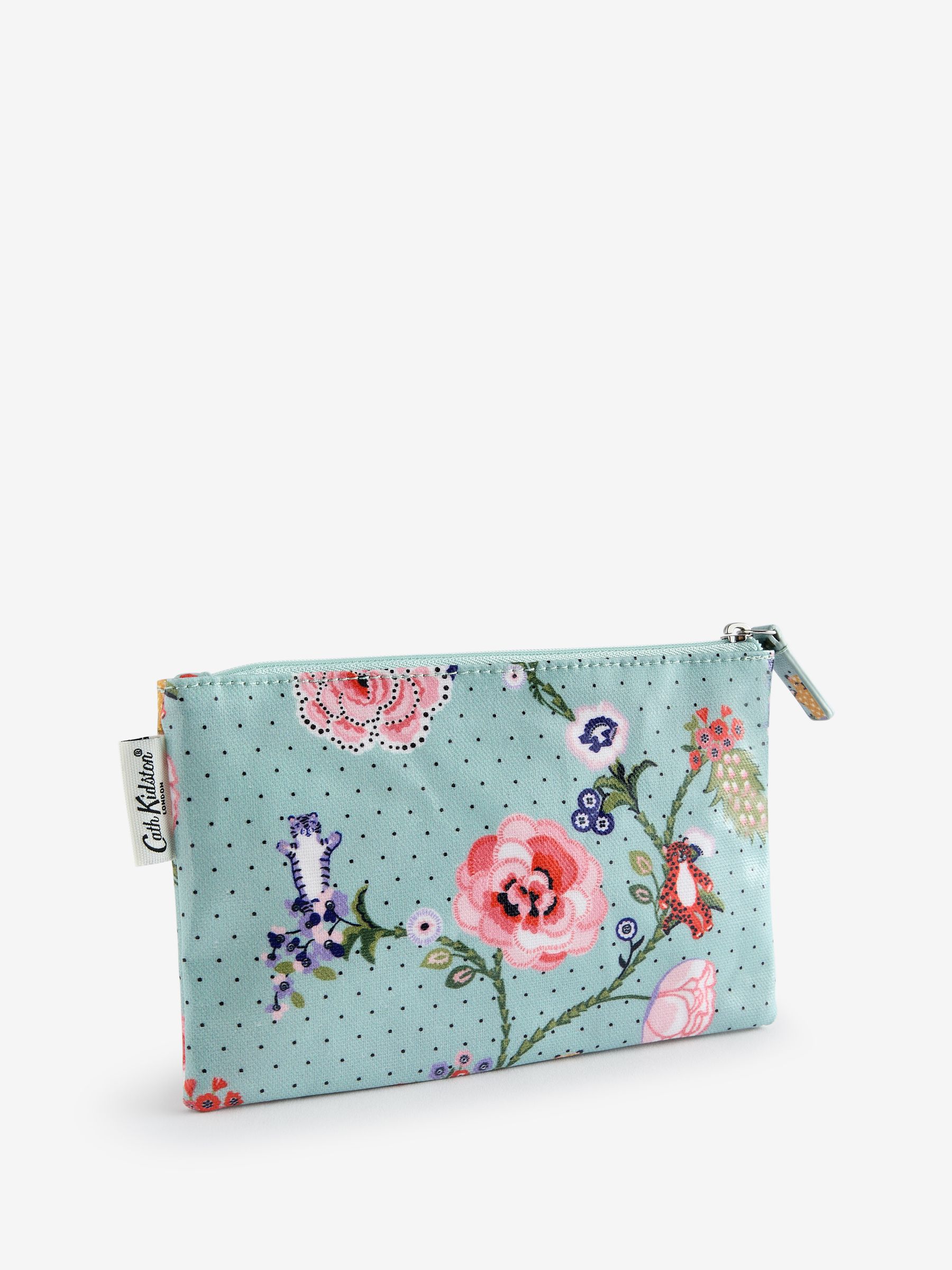 Buy Cath Kidston Green Zipped Flat 100 Cotton Purse from Next USA