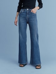 Mittelblau - Jeans mit weitem Bein - Bild 2 von 6