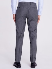 MOSS Grey Tailored Fit Twill Suit Trousers - Image 2 of 4