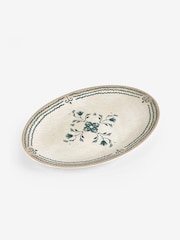 Neutral/Turquoise Mediterranean Picnic Serveware Platter - Image 4 of 4