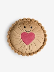 Natural 3D Jammy Biscuit Cushion - Image 3 of 5