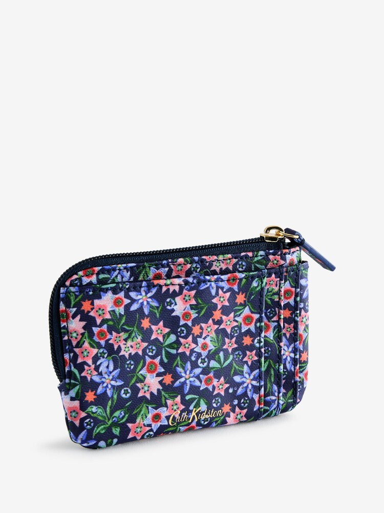 Cath Kidston Navy Raindrops Prin Card and Coin Purse - Image 3 of 3