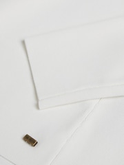 Biały - Ted Baker Floraas Fitted Knit Top With Sheer Shoulders - Image 5 of 6