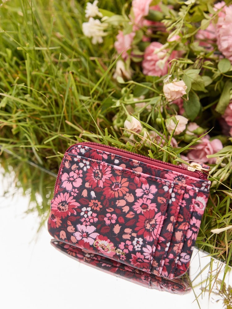 Cath Kidston Burgundy Red Card and Coin Purse - Image 1 of 3