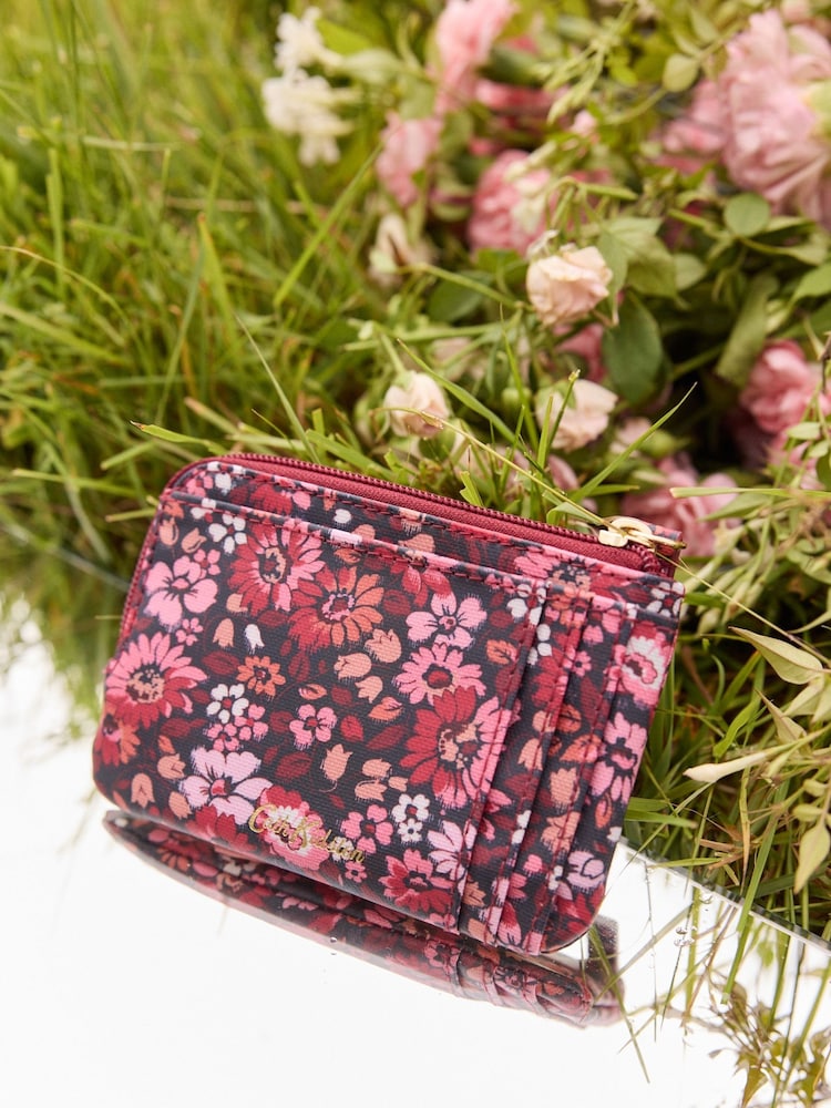 Cath Kidston Burgundy Red Card and Coin Purse - Image 2 of 3