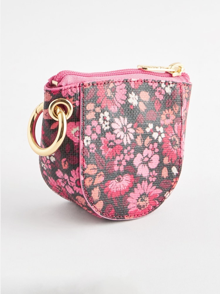Růžová a červená - Cath Kidston Zakřivená mince Kabelka - Image 2 of 6