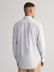 GANT Light Blue Poplin Gingham 100% Cotton Shirt - Image 2 of 5