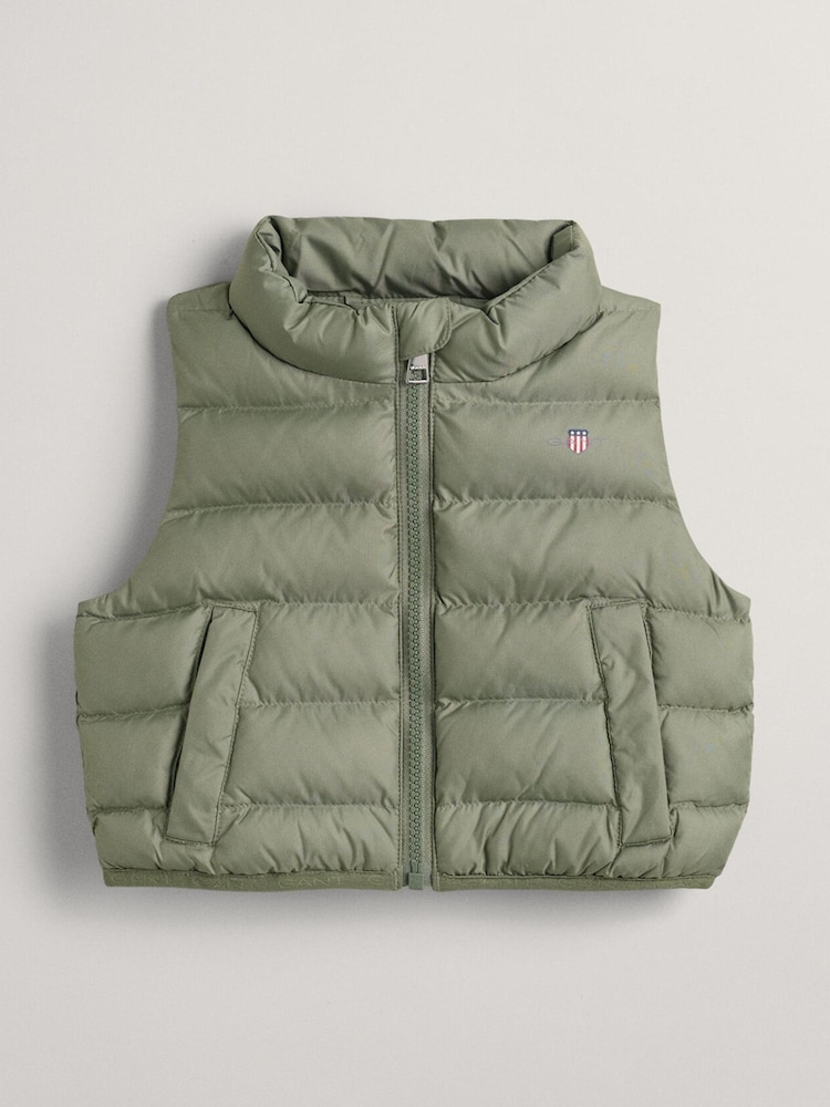 GANT Baby Shield Logo Puffer Gilet - Image 1 of 2
