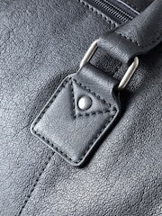 Lakeland Leather Black Medium Discoverer Leather Holdall - Image 7 of 7