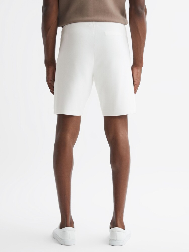 Reiss White Latin Elasticated Shorts - Image 4 of 4