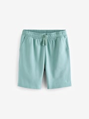 Blue/Green 100% Cotton Lightweight Joggers Shorts 2 Pack - Image 11 of 13