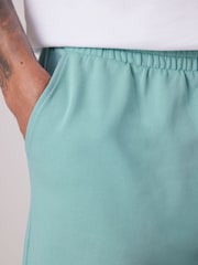 Blue/Green 100% Cotton Lightweight Joggers Shorts 2 Pack - Image 6 of 13