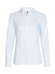 Tommy Hilfiger Blue Heritage Jenna 100% Cotton Regular Shirt - Image 6 of 6