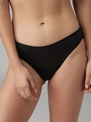 Black/White/Nude High Leg Microfibre Knickers 7 Pack - Image 2 of 9
