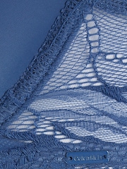 Calvin Klein Blue Seductive Comfort Lace Trim Bra - Image 6 of 6
