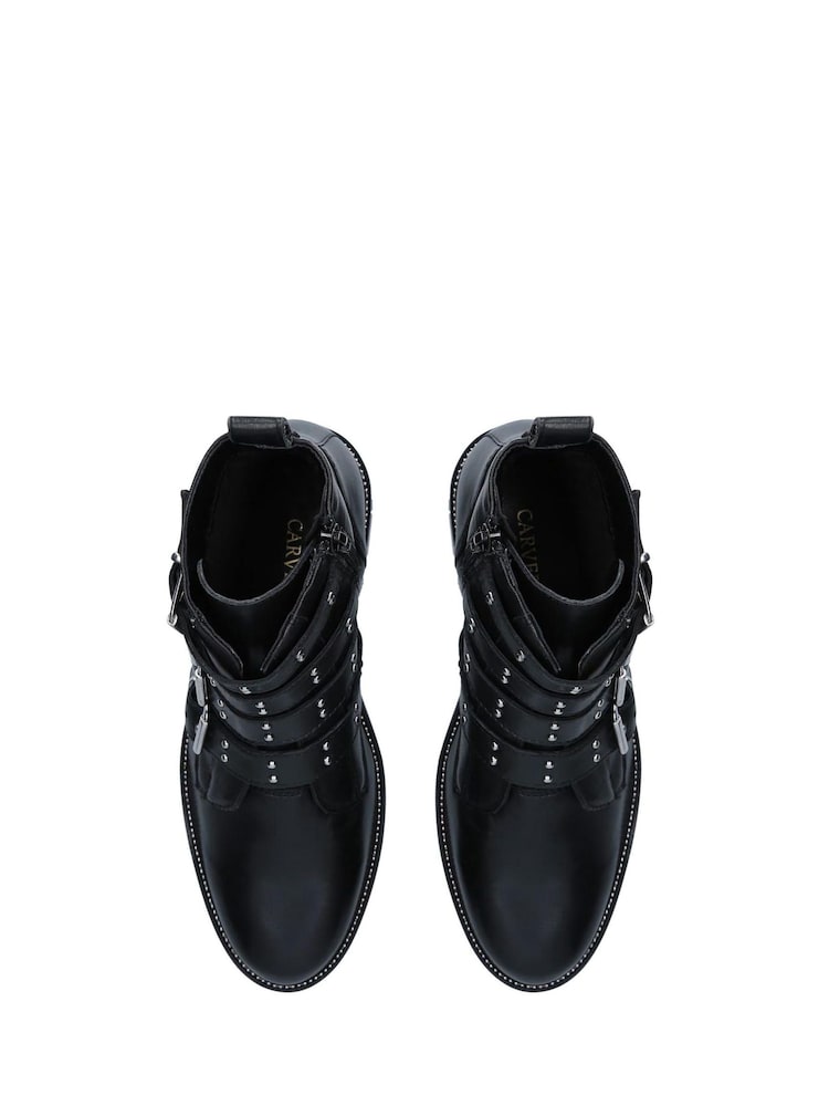 Carvela Black Strap Boots - Image 4 of 5