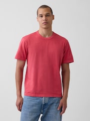 Rouge - T-shirt Gap décontracté à manches courtes - Image 1 de 4