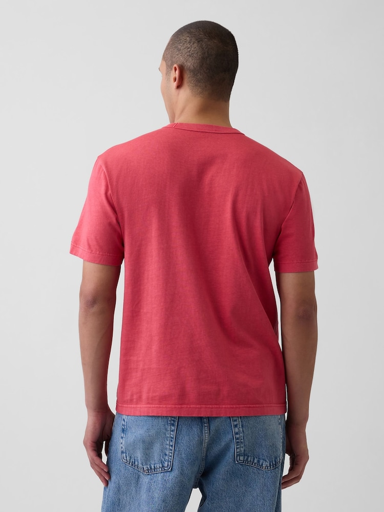 Rouge - T-shirt Gap décontracté à manches courtes - Image 2 de 4