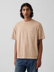 Maro-arămiu Maro - Tricou cu mânecă scurtă Gap Oversized Boxy Pocket - Imaginea 1 din 4