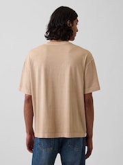 Maro-arămiu Maro - Tricou cu mânecă scurtă Gap Oversized Boxy Pocket - Imaginea 2 din 4