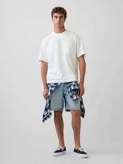 Cream - Tricou cu mânecă scurtă Gap Oversized Boxy Pocket - Imaginea 3 din 4