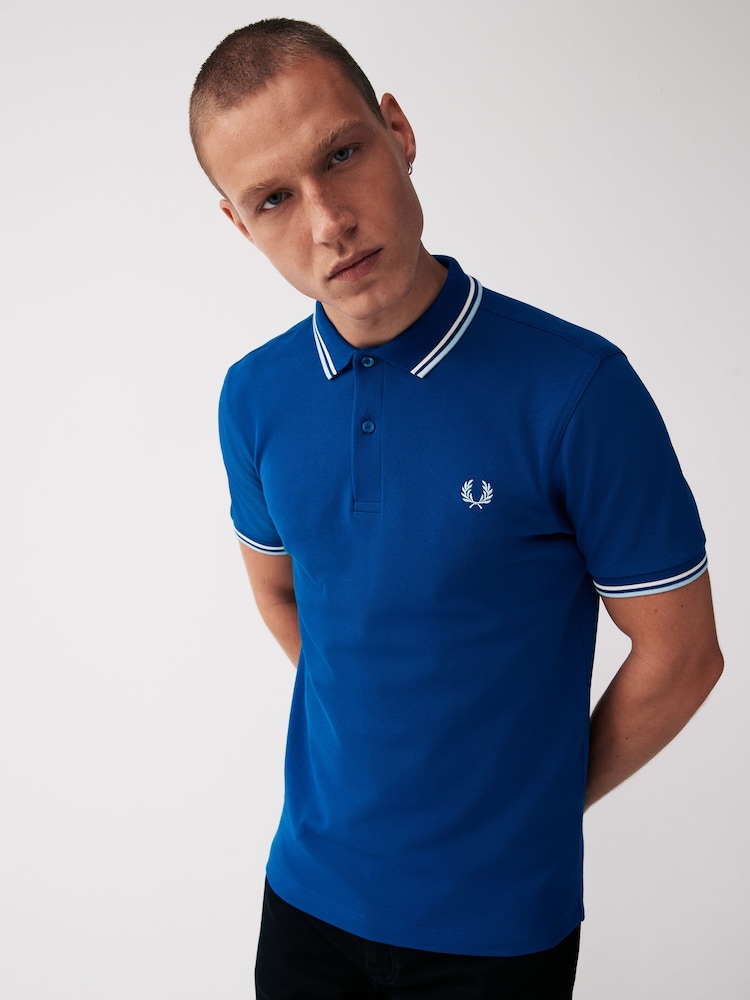 Fred Perry Mens Twin Tipped Polo Shirt - Image 1 of 4