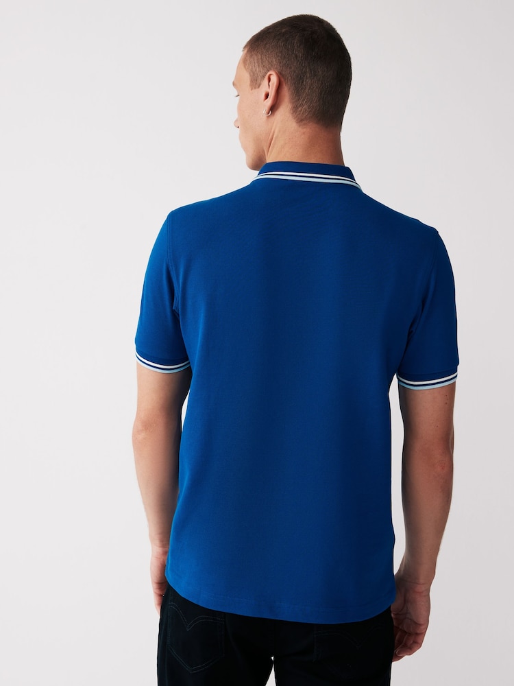 Fred Perry Mens Twin Tipped Polo Shirt - Image 2 of 4