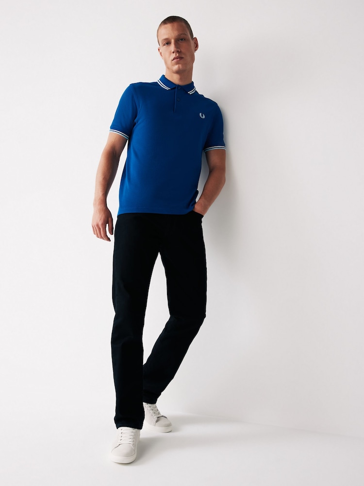 Fred Perry Mens Twin Tipped Polo Shirt - Image 3 of 4