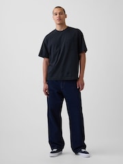 Negru - Tricou cu mânecă scurtă Gap Oversized Boxy Pocket - Imaginea 3 din 4