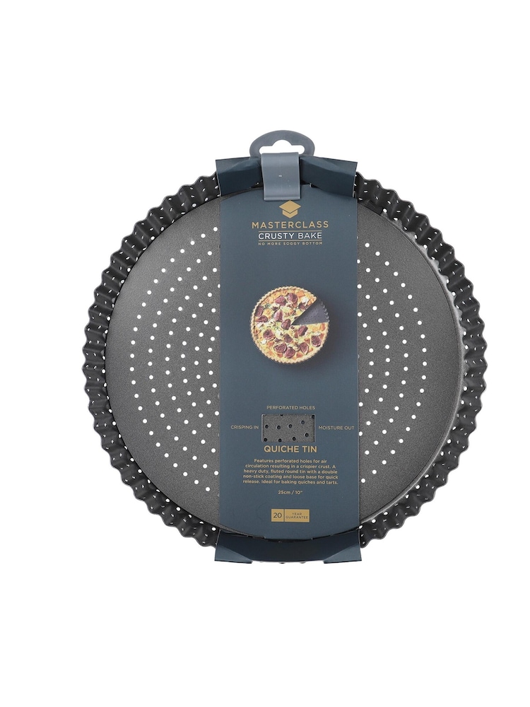 MasterClass Grey Non-Stick 25cm Quiche Tin - Image 3 of 3