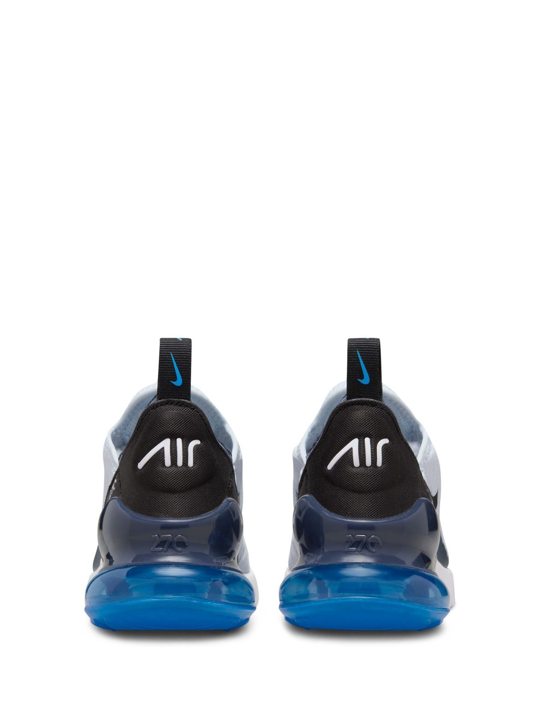 Buy Nike White Blue Black Youth Air Max 270 Trainers from Next Luxembourg