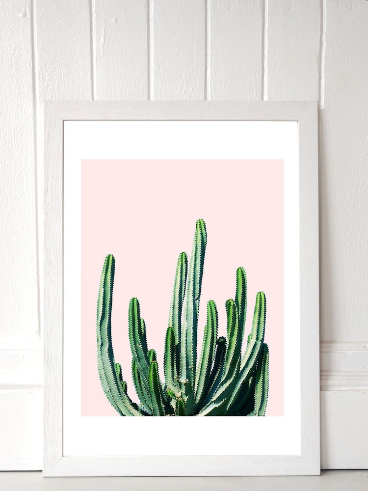 White Cactus Main by 83 Oranges Framed Print - Image 1 of 4