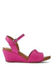 Pavers Pink Adjustable Buckle Wedges - Image 2 of 6