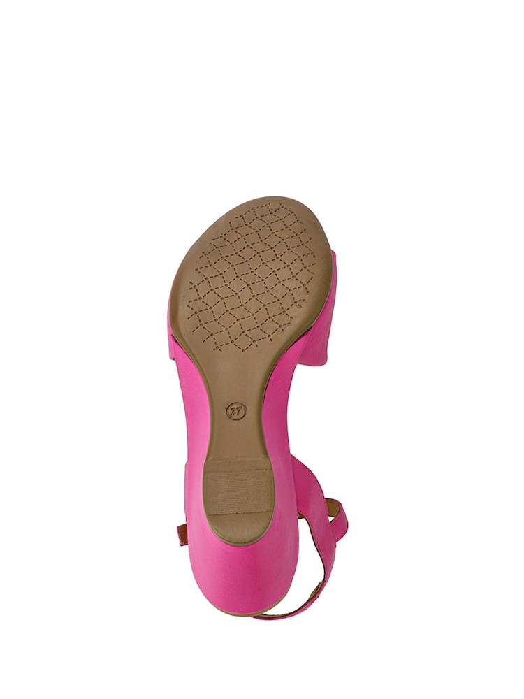 Pavers Pink Adjustable Buckle Wedges - Image 6 of 6 Pavers Pink Adjustable Buckle Wedges - Image 6 of 6