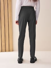 Grey Plain Front School Trousers (3-18yrs) - Image 2 of 7