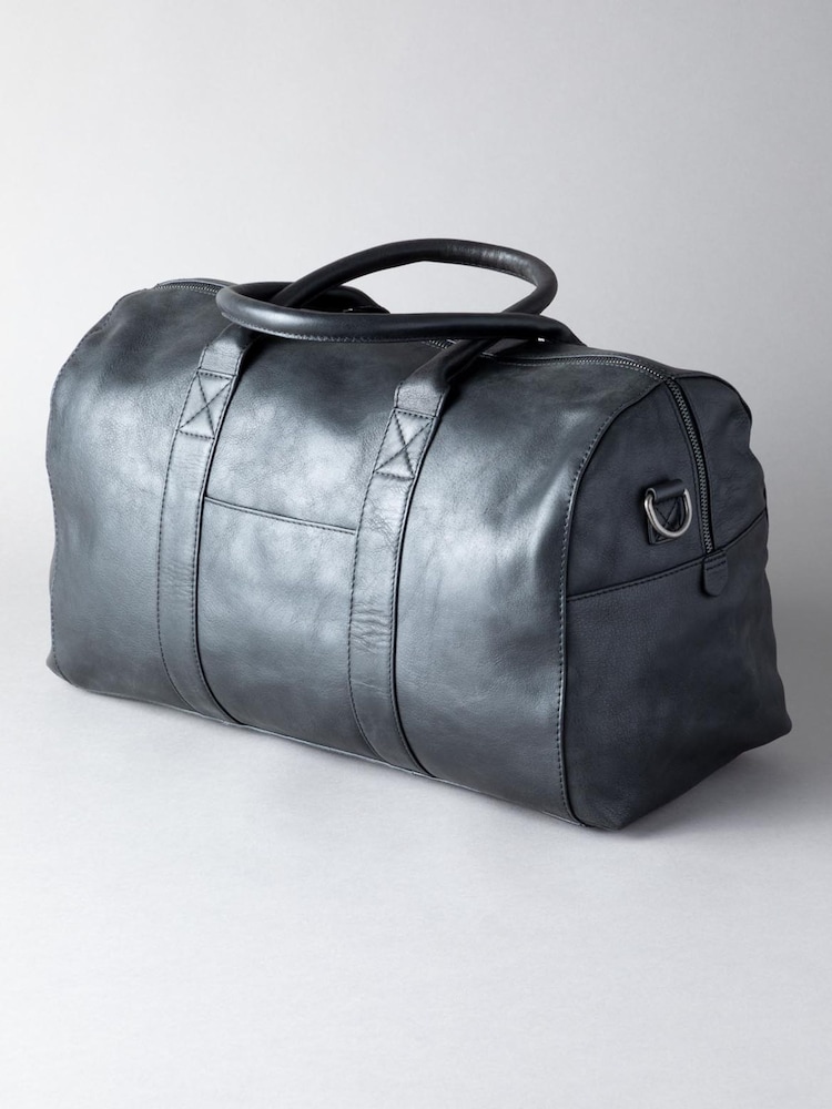Lakeland Leather Black Scarsdale Leather Holdall - Image 2 of 7
