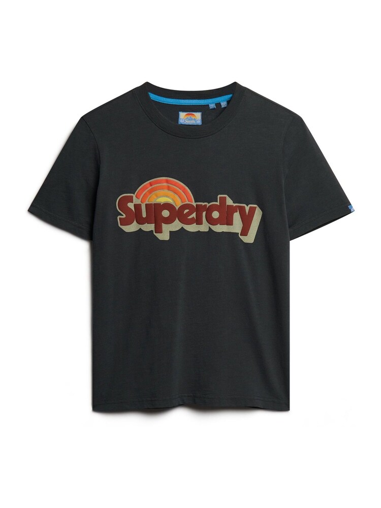 Superdry Eclipse Navy 70s Classic Logo T-Shirt - Image 3 of 5
