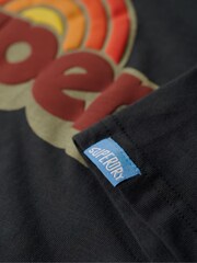 Superdry Eclipse Navy 70s Classic Logo T-Shirt - Image 4 of 5