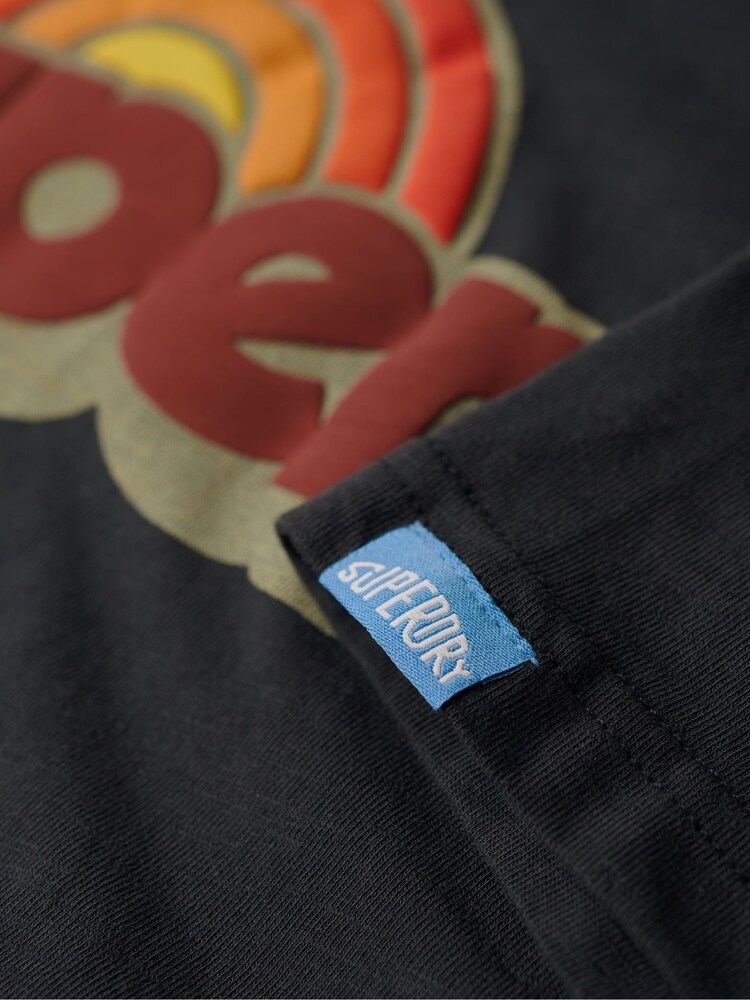 Superdry Eclipse Navy 70s Classic Logo T-Shirt - Image 4 of 5