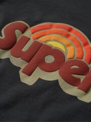 Superdry Eclipse Navy 70s Classic Logo T-Shirt - Image 5 of 5