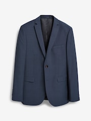 Blue Tailored Signature Tollegno Italian Wool Suit Jacket - Image 8 of 9