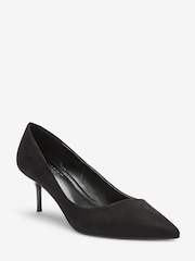 Black Regular/Wide Fit Forever Comfort® Asymmetric Kitten Court Shoes - Image 3 of 5