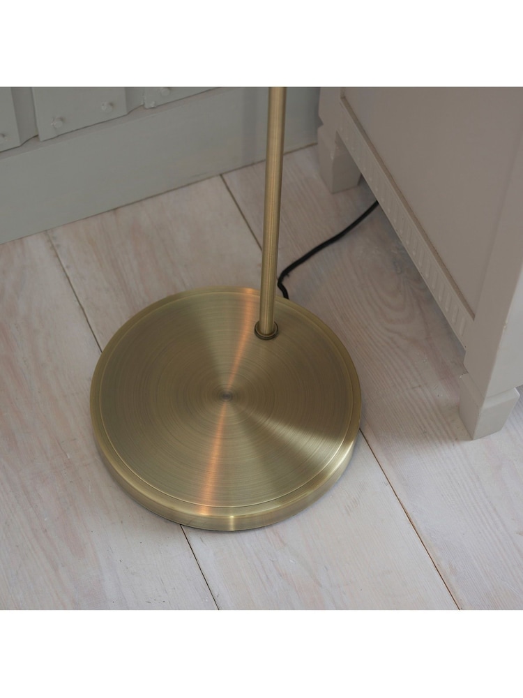 Gallery Home Antique Brass Pierre Floor Lamp - Image 2 of 7