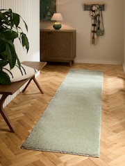 Sage Green Cosy Washable Shaggy Runners - Image 1 of 5