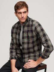 Superdry Black Vintage Check Shirt - Image 1 of 6