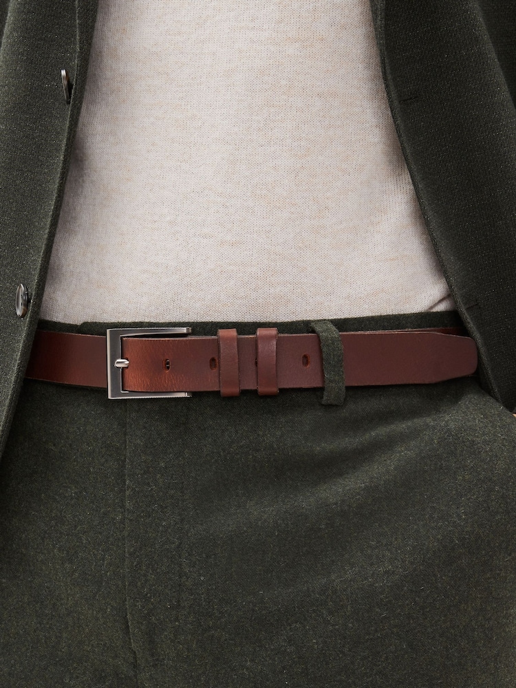 Brown Leather Belt - Image 1 of 5