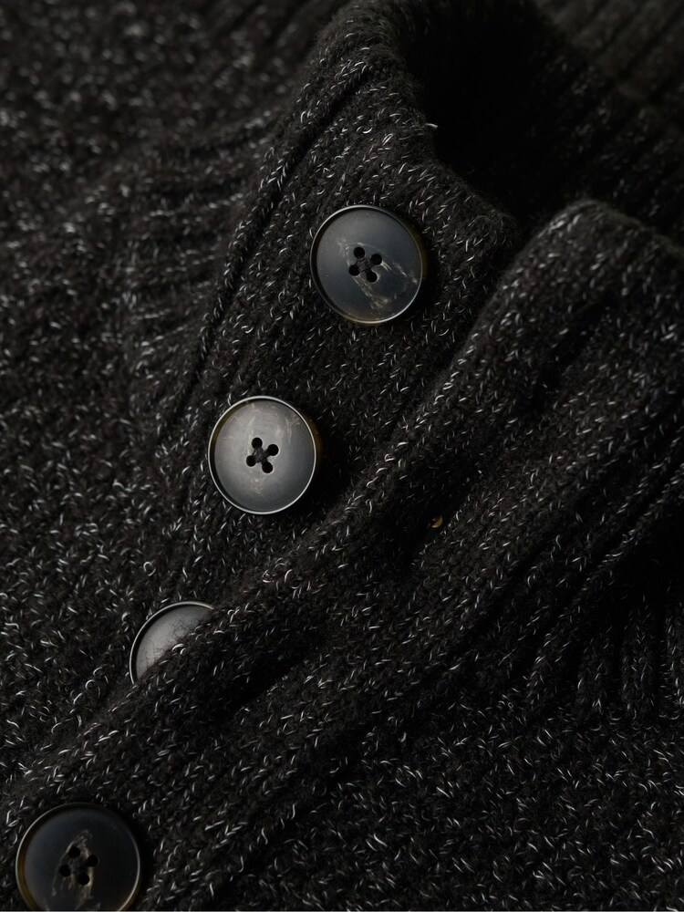 Черный - джемпер с высоким воротом на пуговицах Superdry - Image 6 of 6