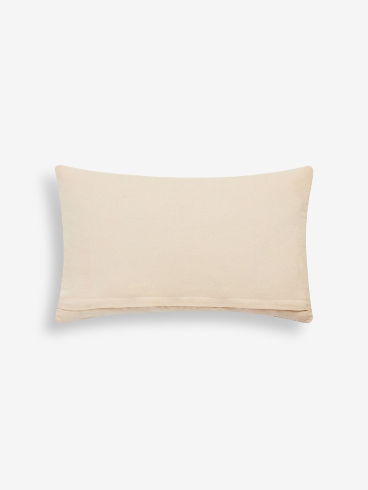 Peach Pink 40 x 59cm Eva Textured Cushion - Image 5 of 6