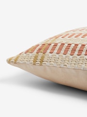 Peach Pink 40 x 59cm Eva Textured Cushion - Image 6 of 6